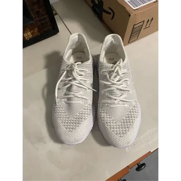 Avia White Mesh Wide Sneakers Size 8.5 - Picture 5 of 5